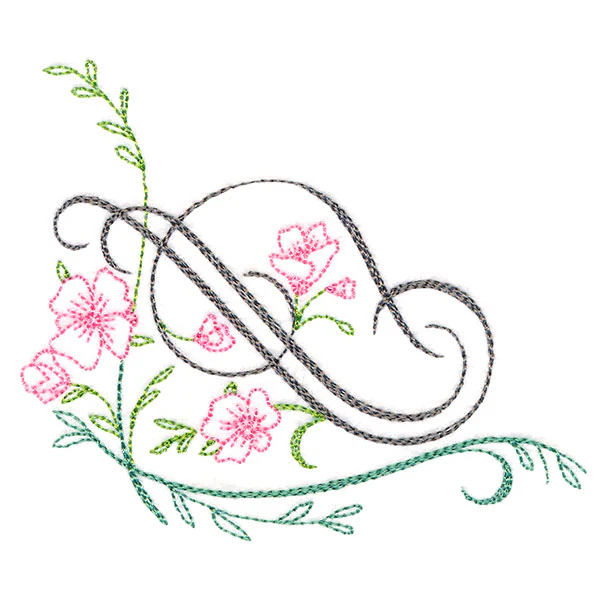 Blooming Calligraphic Corner - Image 5