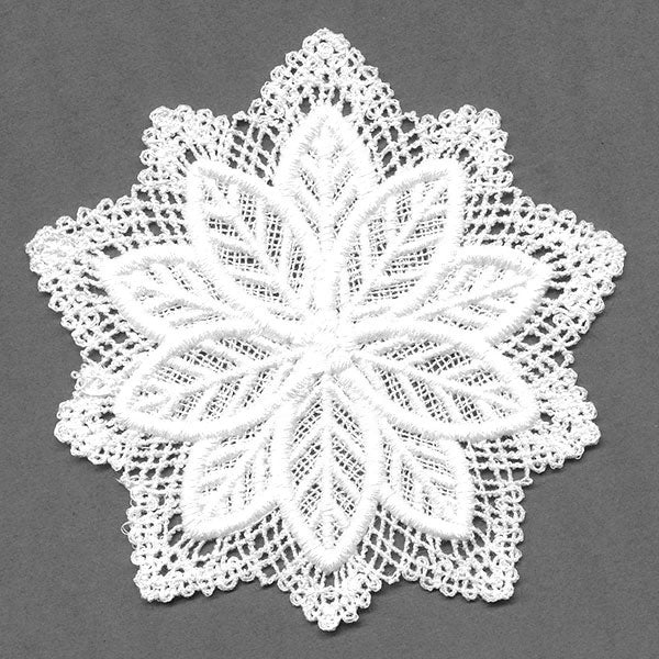 Blossoming Poinsettia Doily (Battenburg Lace) - Image 9