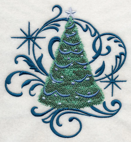 Blue Christmas Tree and Echo - Image 4