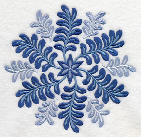 Blue Fern Medallion 3 - Image 3
