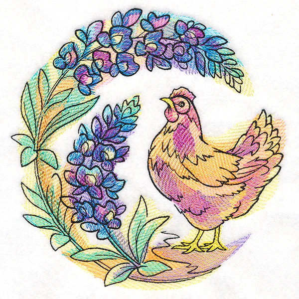 Bluebonnet Blooms Chicken - Image 3