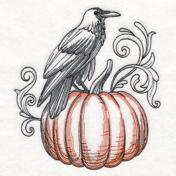 Boo-tiful Halloween - Raven and Pumpkin - Image 3