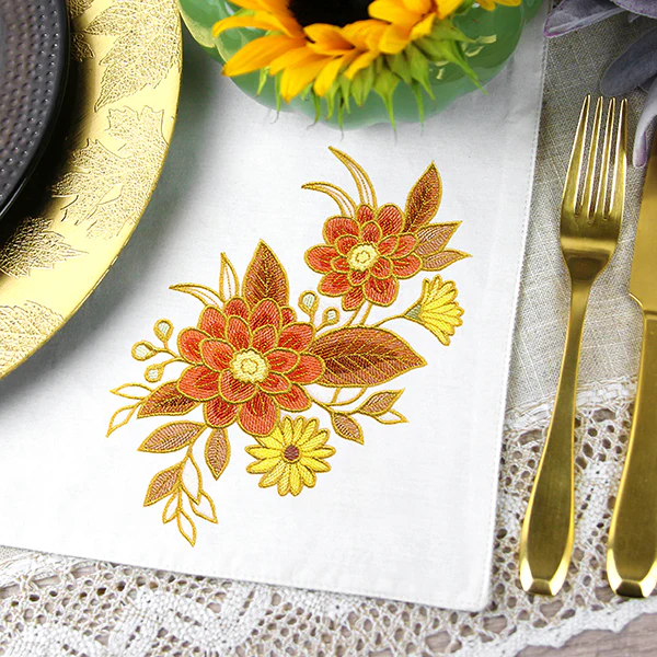 Bouquet of Shimmering Fall Blooms - Image 2