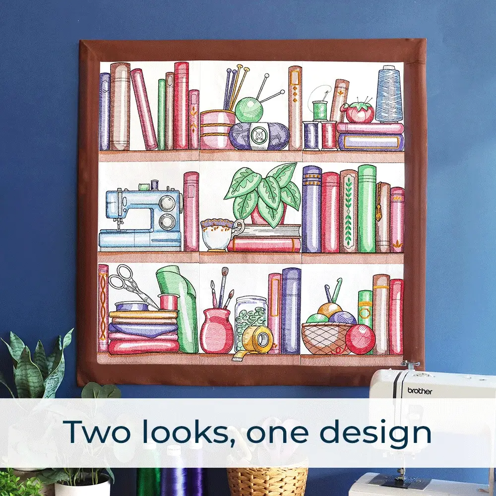 Build a Crafty Bookshelf Quilt Design Pack - Image 2