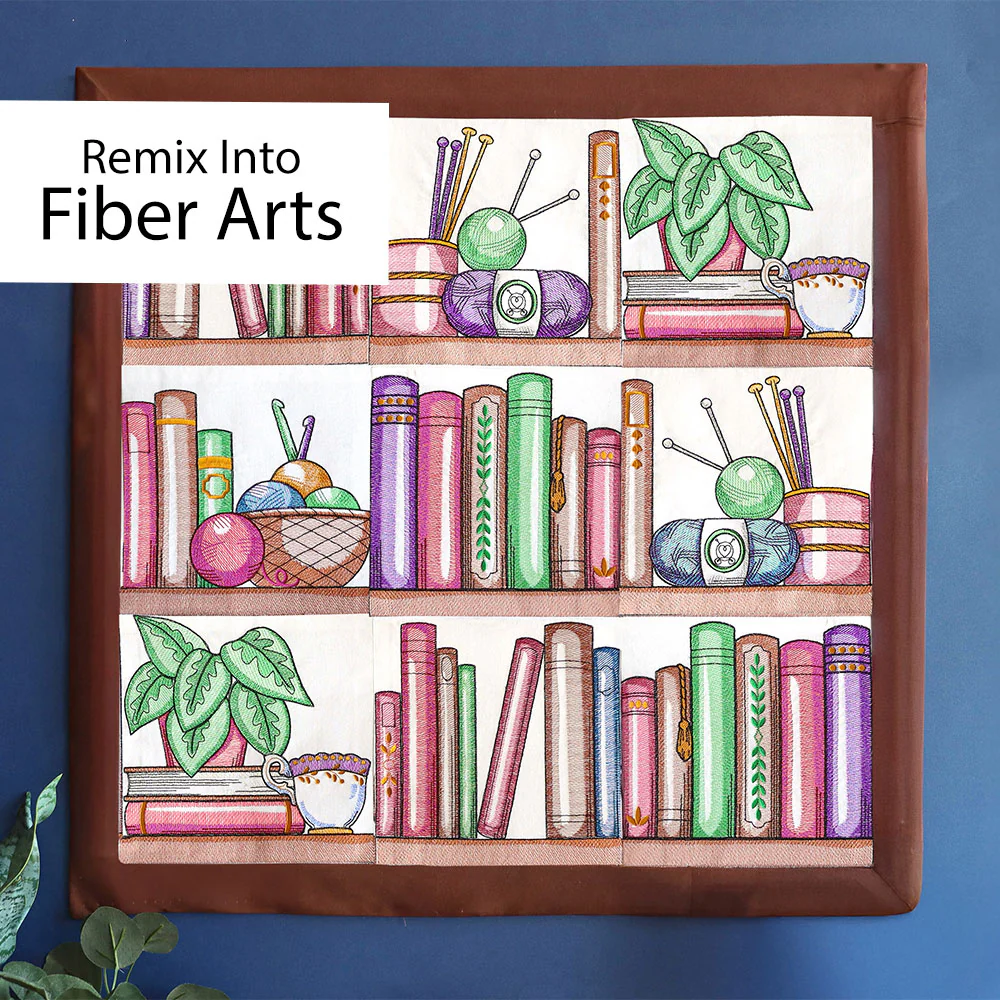 Build a Crafty Bookshelf Quilt Design Pack - Image 6
