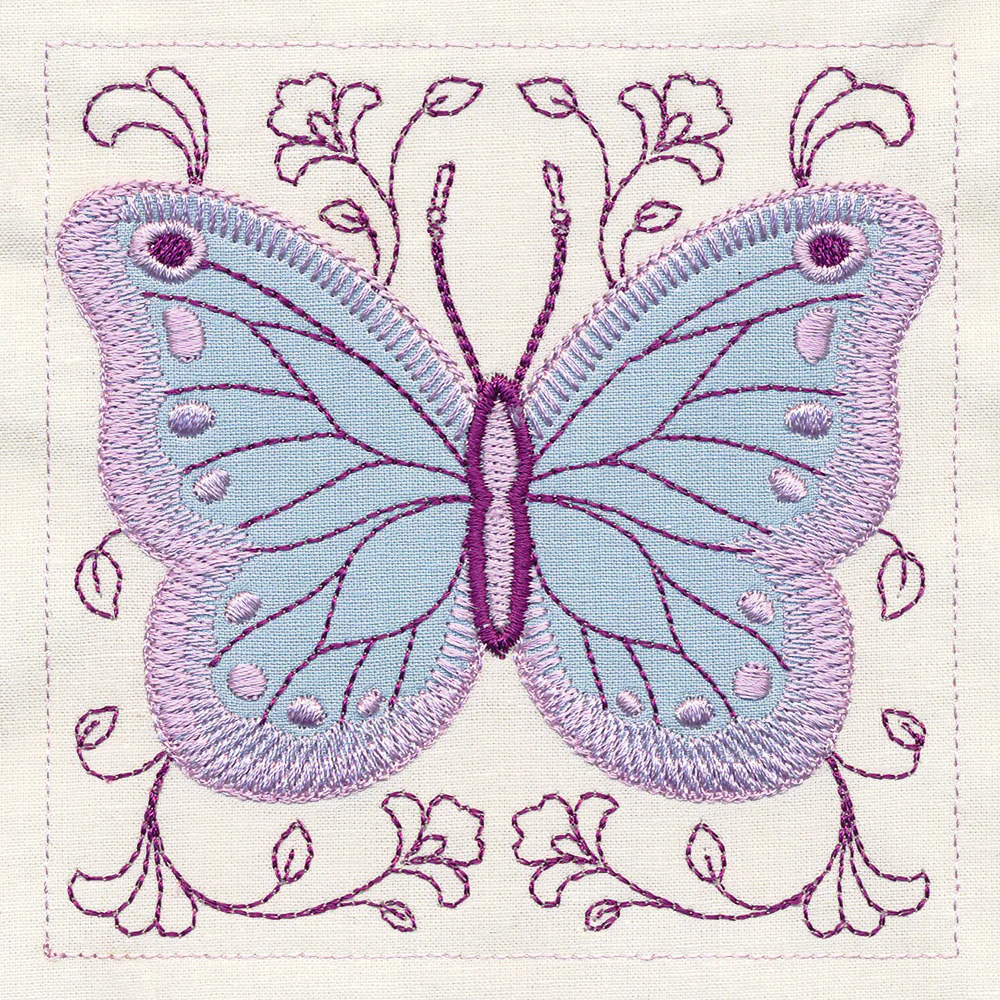 Butterfly and Blooms Quilt Block Set - Image 17