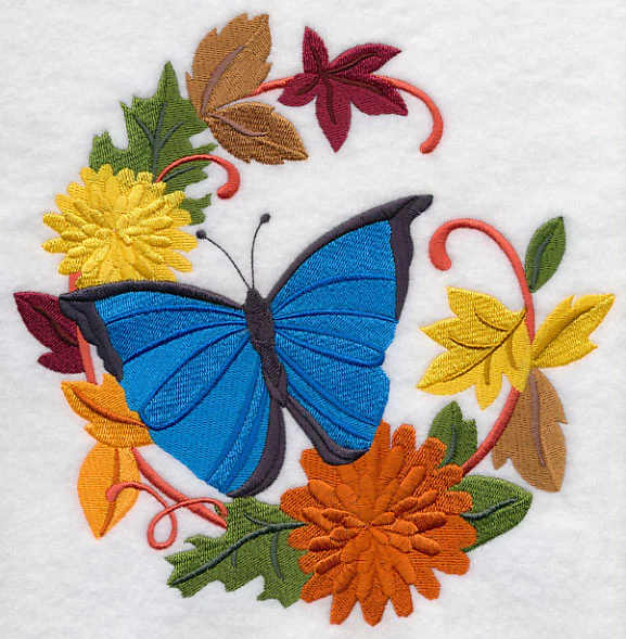Butterfly in Autumn Wreath 1 - Image 6
