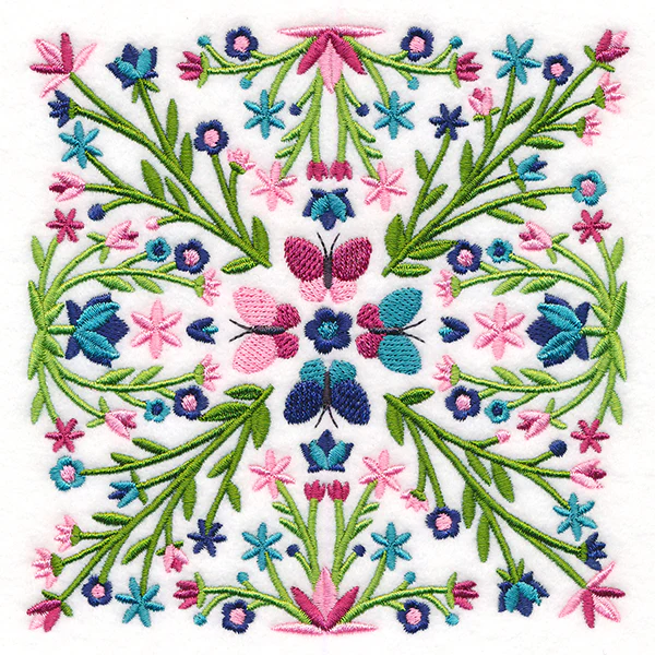 Butterfly Kaleidoscope Square - Image 4