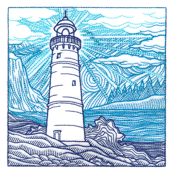 By The Seashore - Lighthouse Etching - Image 4