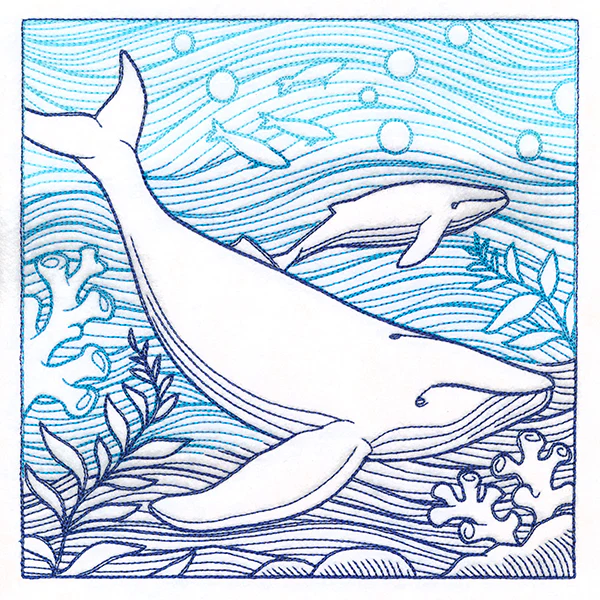 By The Seashore - Whale Etching - Image 2
