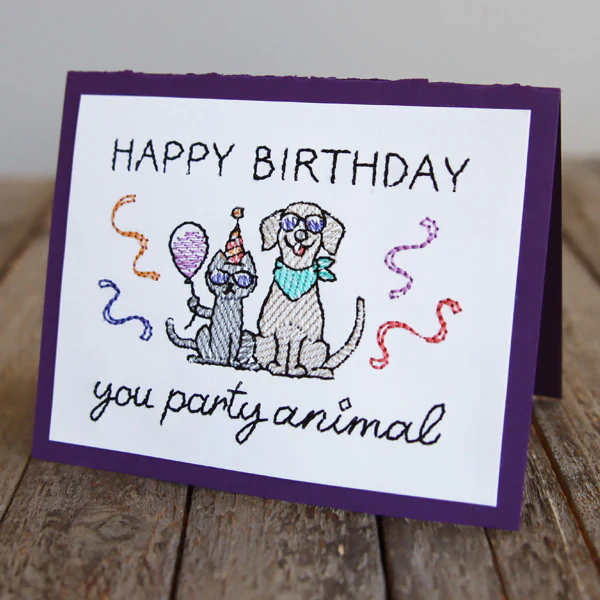 Celebrations & Congratulations - Happy Birthday Party Animal (Cardstock) - Image 4