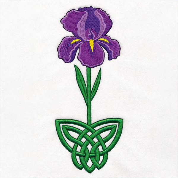 Celtic Knotwork Florals - Iris - Image 18