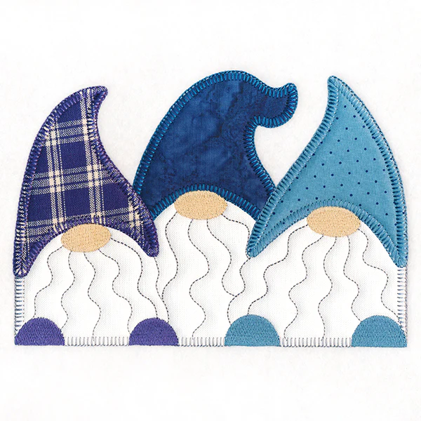 Charming Gnomes Trio (Heirloom Applique) - Image 4