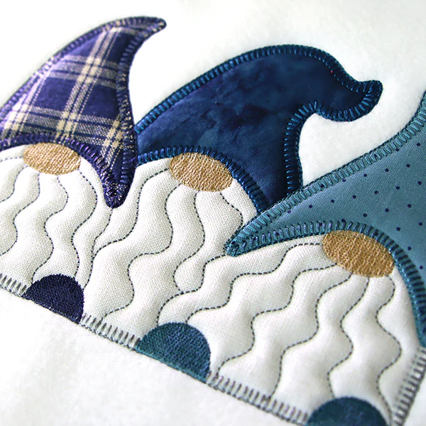Charming Gnomes Trio (Heirloom Applique) - Image 5