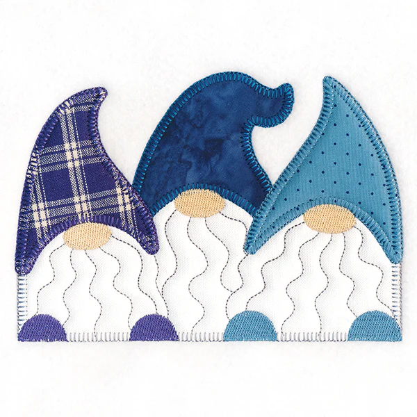Charming Gnomes Trio (Heirloom Applique) - Image 7