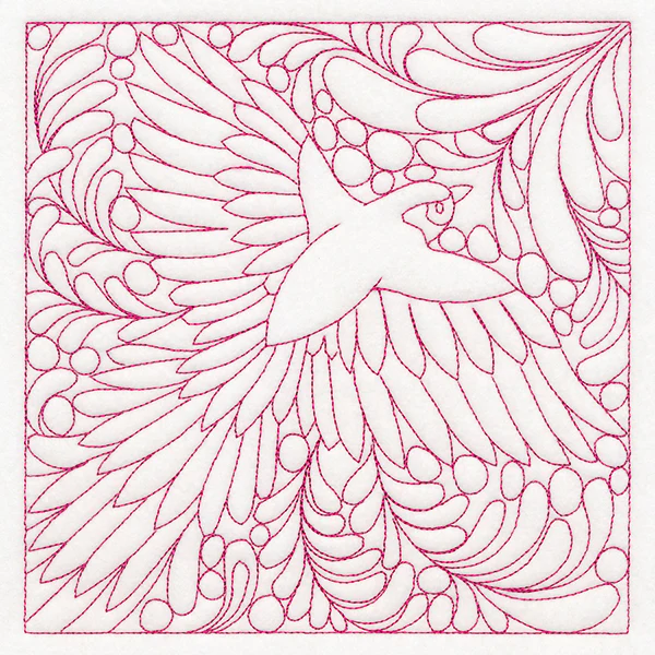 Charming Sparrow Quilting Square (Double Run) - Image 2