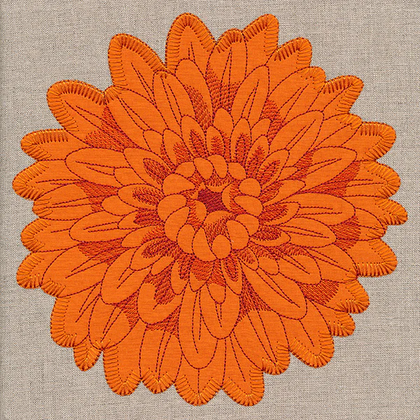 Cheerful Chrysanthemum (Heirloom Applique) - Image 5