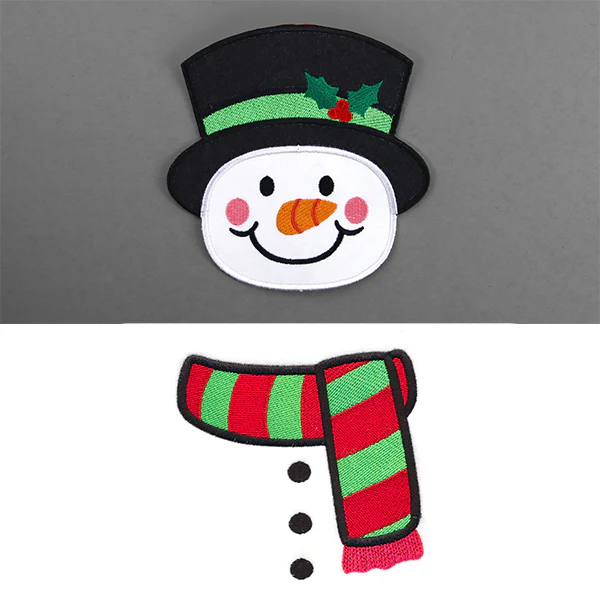 Cheerful Snowman Towel Topper (In-the-Hoop) - Image 2