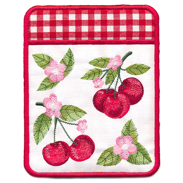 Cherry Blossoms Pot Holder (In-the-Hoop) - Image 3