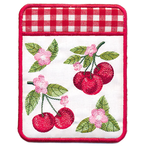 Cherry Blossoms Pot Holder (In-the-Hoop) - Image 5
