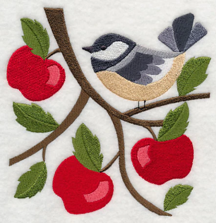 Chickadee in Apple Tree - Image 3