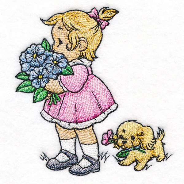 Childhood Charm - Holding a Bouquet - Image 3