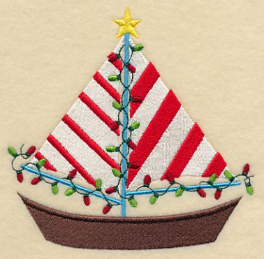 Christmas at the Beach Sailboat - Image 3