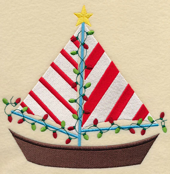Christmas at the Beach Sailboat - Image 5