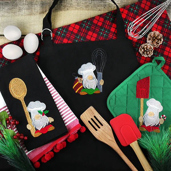 Christmas Baking Gnome with Whisk - Image 2