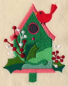 Christmas Birdie Bungalow - Bright Berries - Image 3