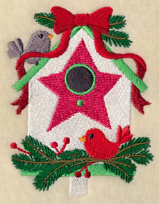 Christmas Birdie Bungalow - Pine Bow - Image 3
