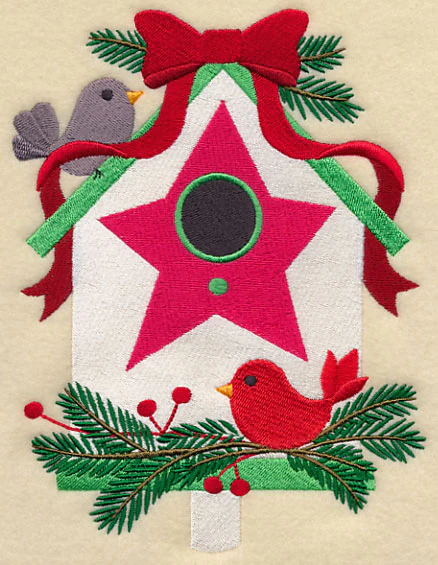 Christmas Birdie Bungalow - Pine Bow - Image 4