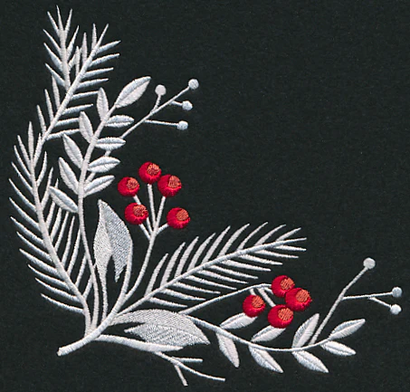 Christmas Bliss Corner (Whitework) - Image 4