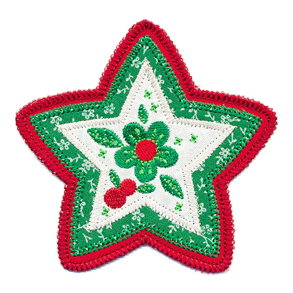 Christmas Charm Star Ornament (In-the-Hoop) - Image 4