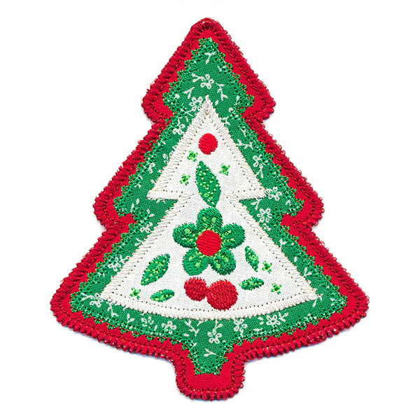 Christmas Charm Tree Ornament (In-the-Hoop) - Image 4