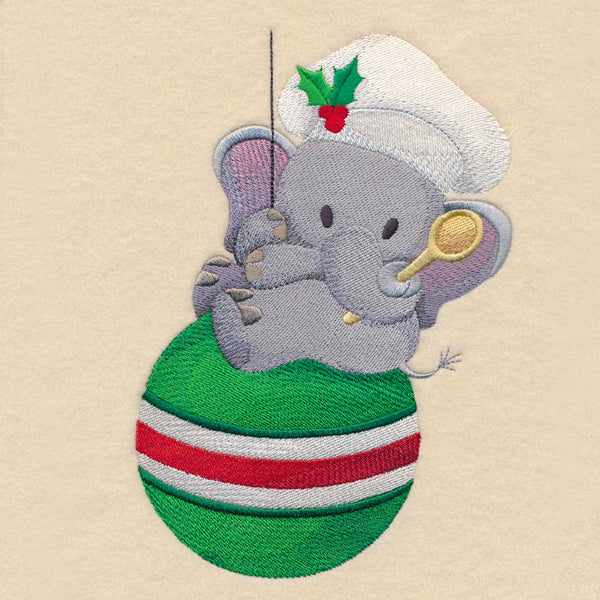 Christmas Chef Elephant - Image 2