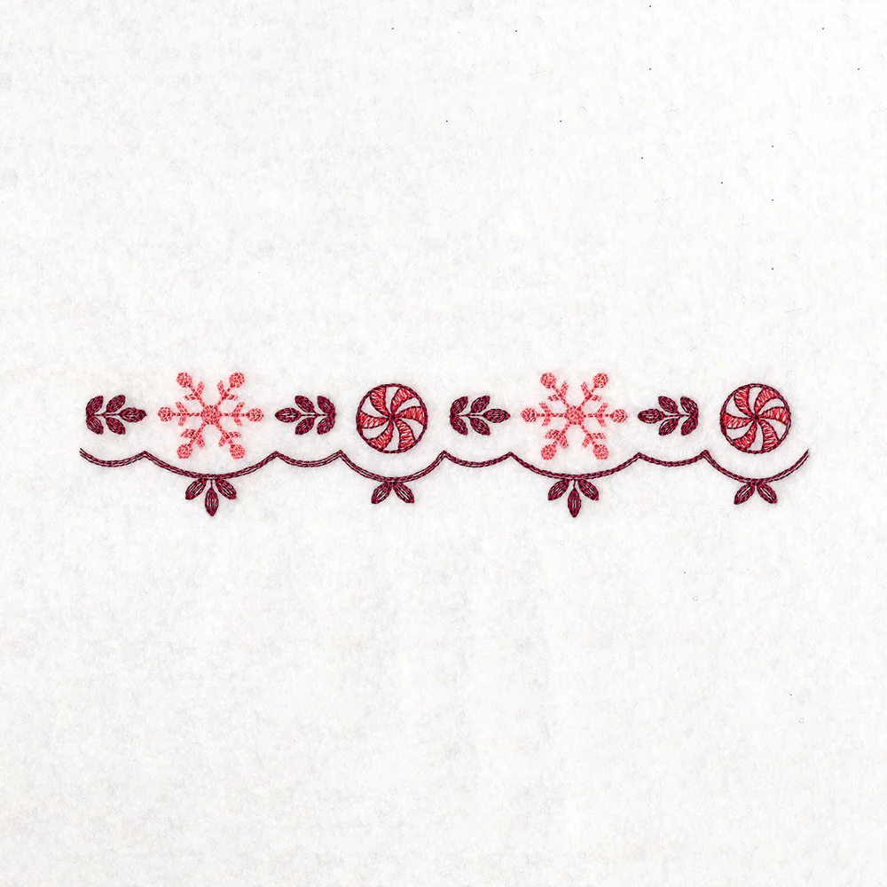 Christmas Delft Snowflake Border - Image 3