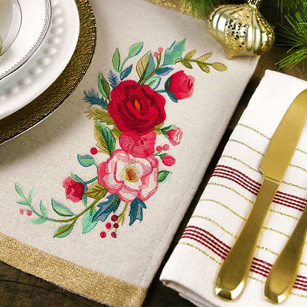 Christmas Floral Spray in Watercolor - Image 6