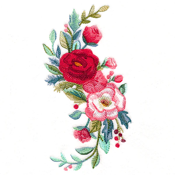 Christmas Floral Spray in Watercolor - Image 7