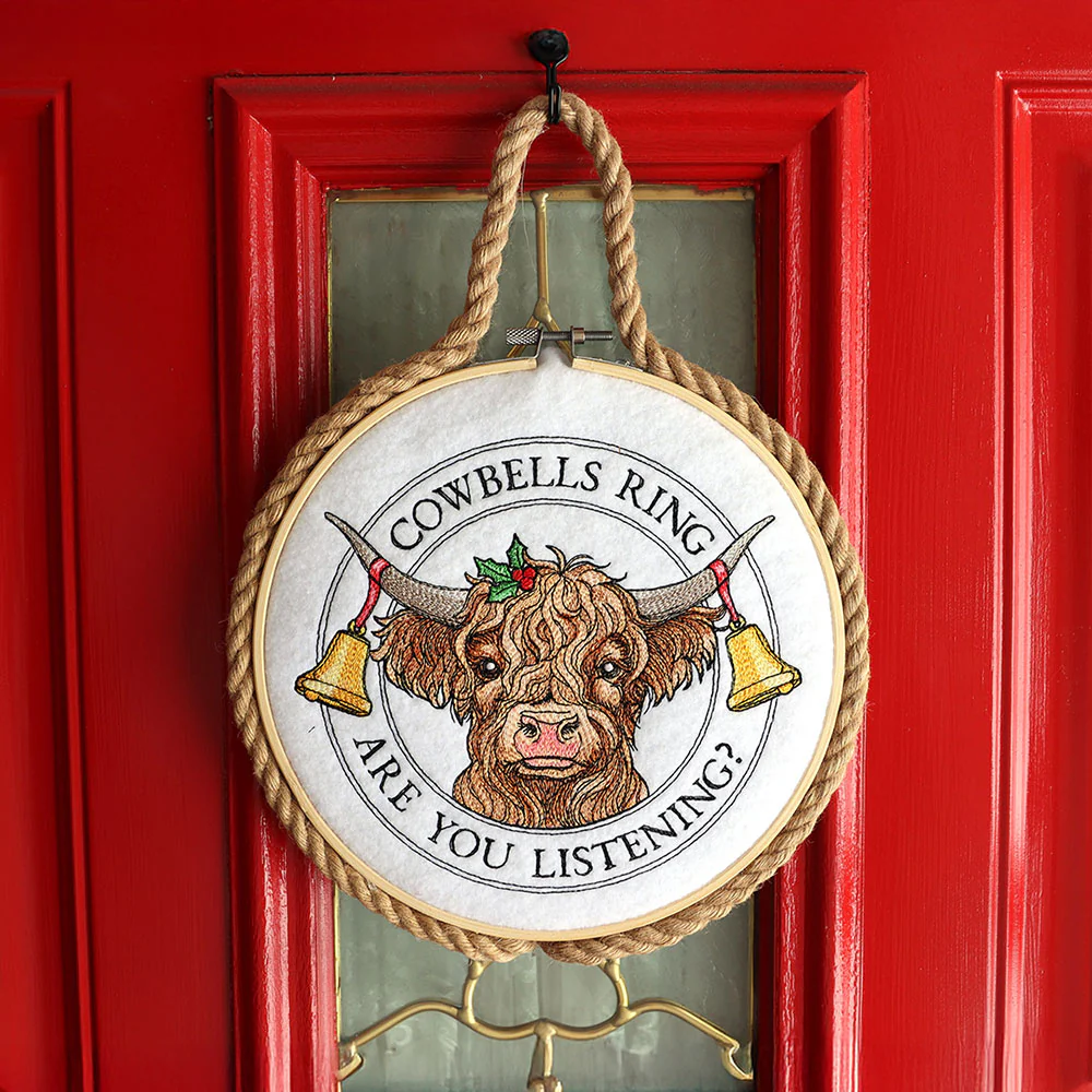 Christmas Highland Cow Stamp - Image 6