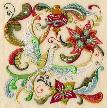 Christmas Peace Dove Square 2 - Image 4