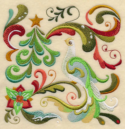 Christmas Peace Dove Square 3 - Image 3