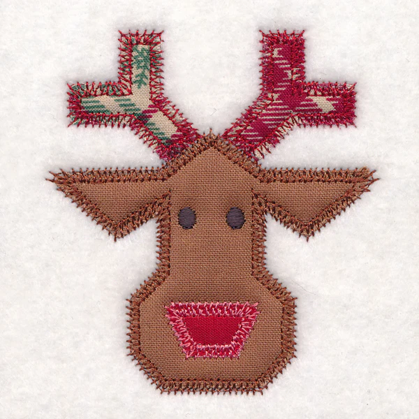 Christmas Quilt Block - Reindeer (In-the-Hoop) - Image 5