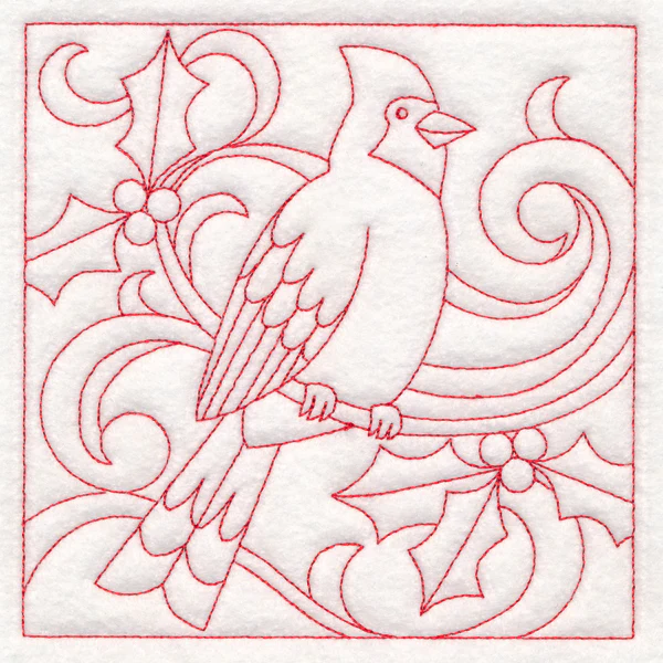 Christmas Quilting - Cardinal (Double Run) - Image 3