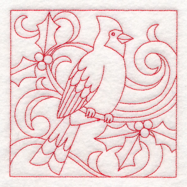 Christmas Quilting - Cardinal (Double Run) - Image 4