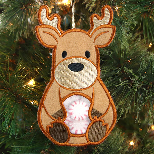 Christmas Reindeer Candy Holder (In-the-Hoop) - Image 6