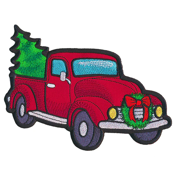 Christmas Retro Truck Pillow Wrap (In-the-Hoop) - Image 6