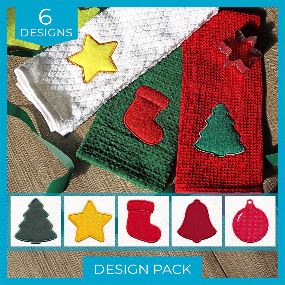 Christmas Scour Patch Design Pack (Applique) - Image 8