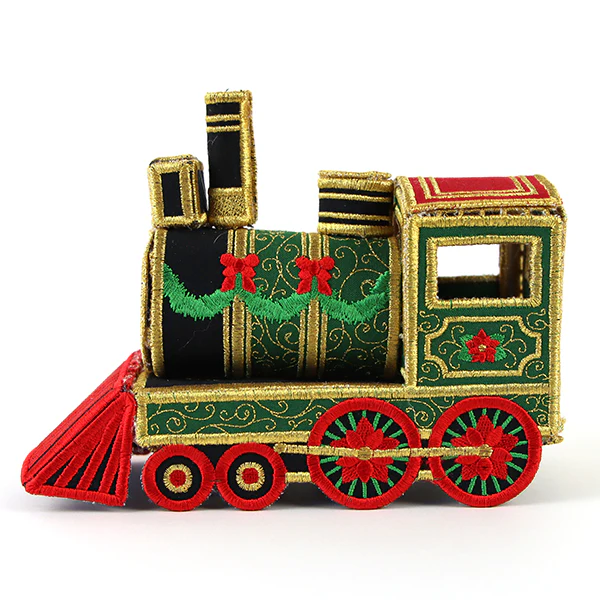 Christmas Train Engine in 3D (In-the-Hoop) - Image 12