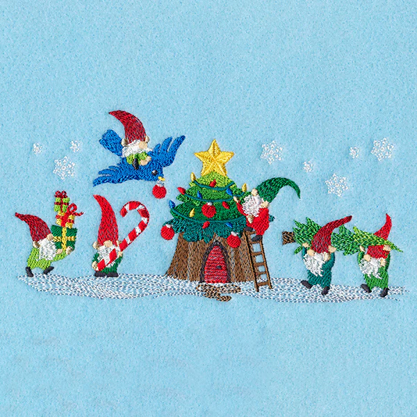 Christmas Village Gnomes Border - Image 4